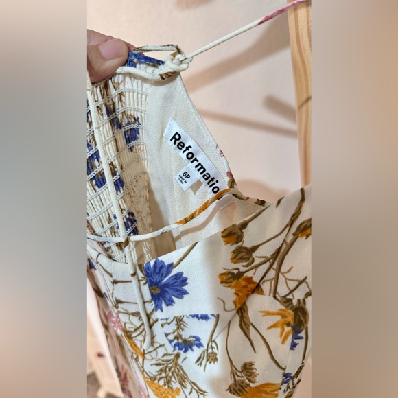 Reformation Petite Kourtney Dress in Frolic, size 6P, brand new, never worn. - Picture 13 of 13